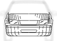 Titre : Example 34 – Use of blurring to limit the design - Figure 1.2 - Description : Figure 1.2 shows a perspective view of a Car where the front part of the Car shows details of the design and the rest of the Car is blurred. The blurring is used to limit the design to the front part of the Car.  